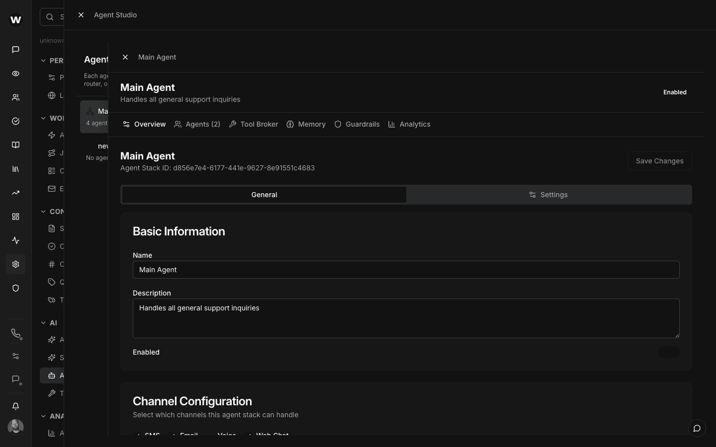 AI agents handling first-line support