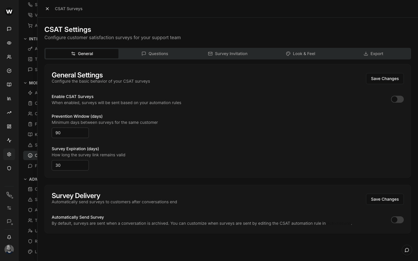 CSAT analytics dashboard